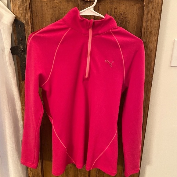 Puma Pink Zipper pullover Size XS - Picture 1 of 6